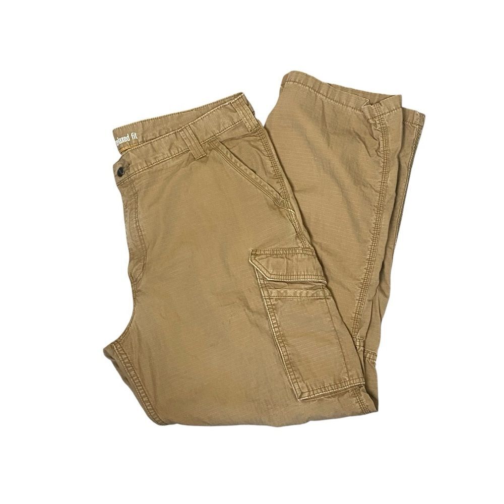 CARHARTT FORCE® RELAXED FIT RIPSTOP CARGO WORK PANT Dark Khaki Men's Size 40x32